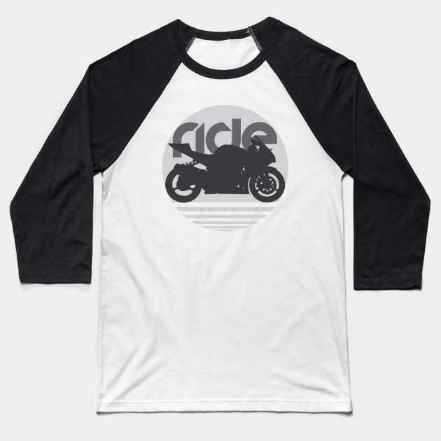 Ride gsx-r1000 sun Baseball T-Shirt by NighOnJoy